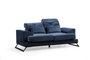 Atelier Del Sofa Sofá Frido 2 Plazas Azul Marino 185x100x92 cm Poliéster